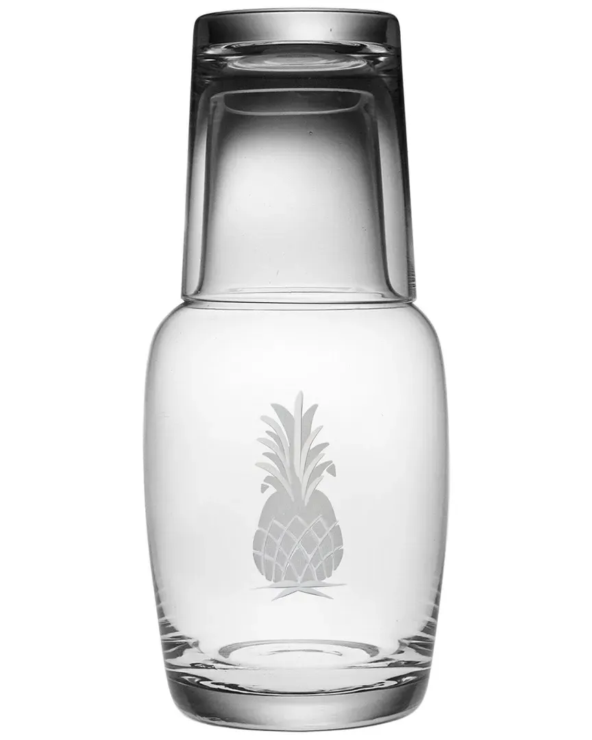 Pineapple Handcut Night Bottle Set - Clear image