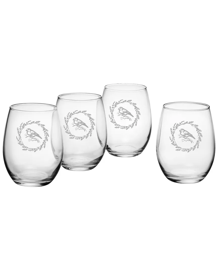 Set of 4 Perch Stemless Wine Glasses - Glass image
