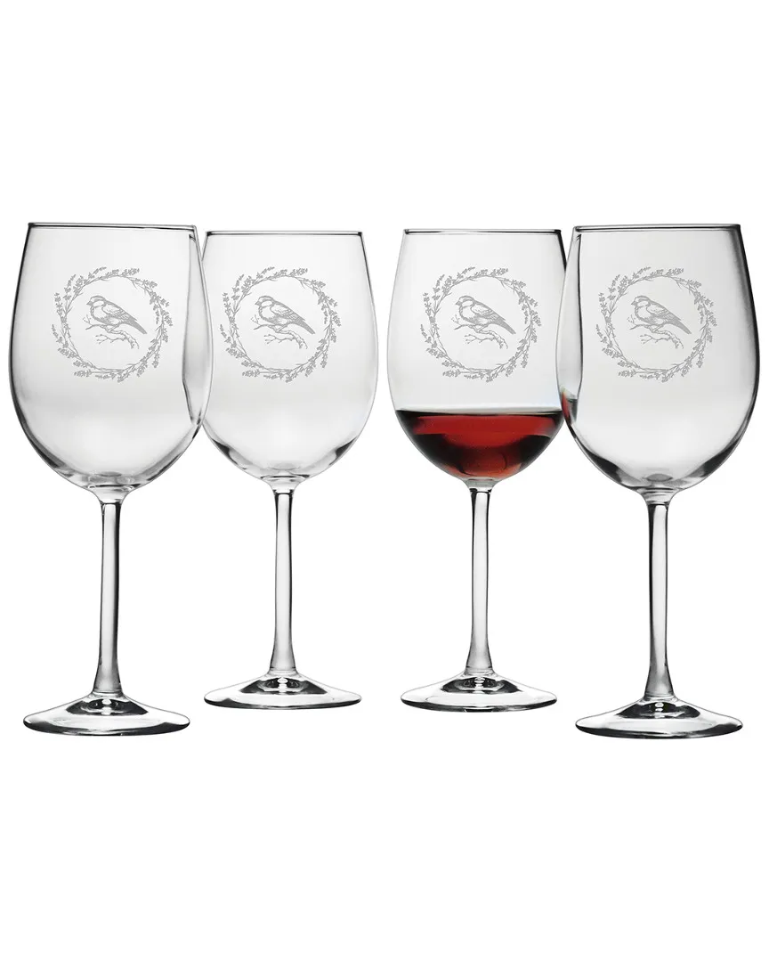 Set of 4 Perch Wine Glasses - Glass