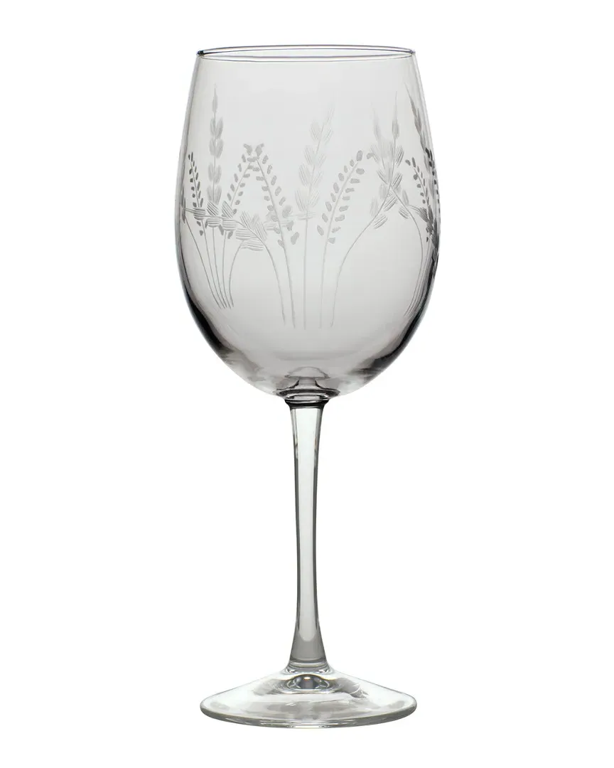 Susquehanna Glass Fern Hand-Cut Wine Glass Set of 4 image