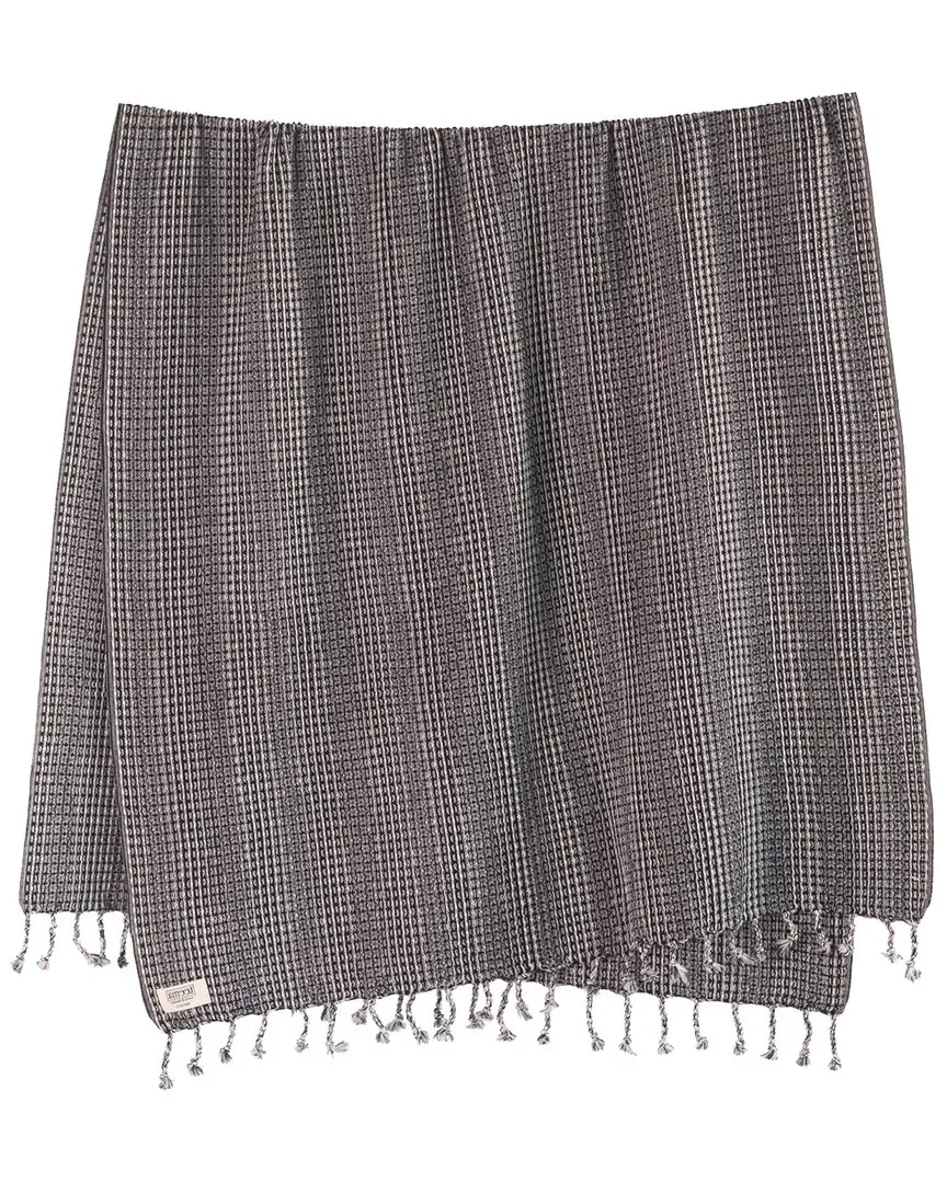 The Waffle Collection Bath Sheet - Charcoal, Turkish Cotton image
