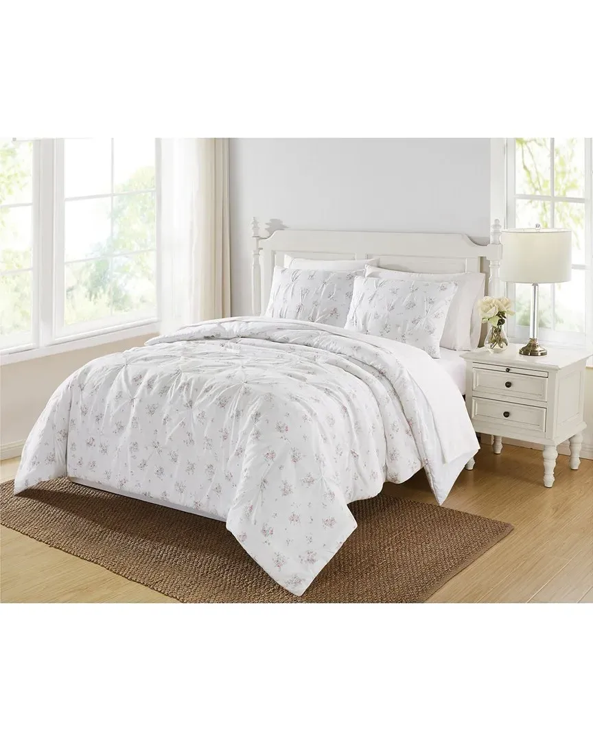 300tc Signature Rosebury Comforter Set - White, Cotton Sateen image