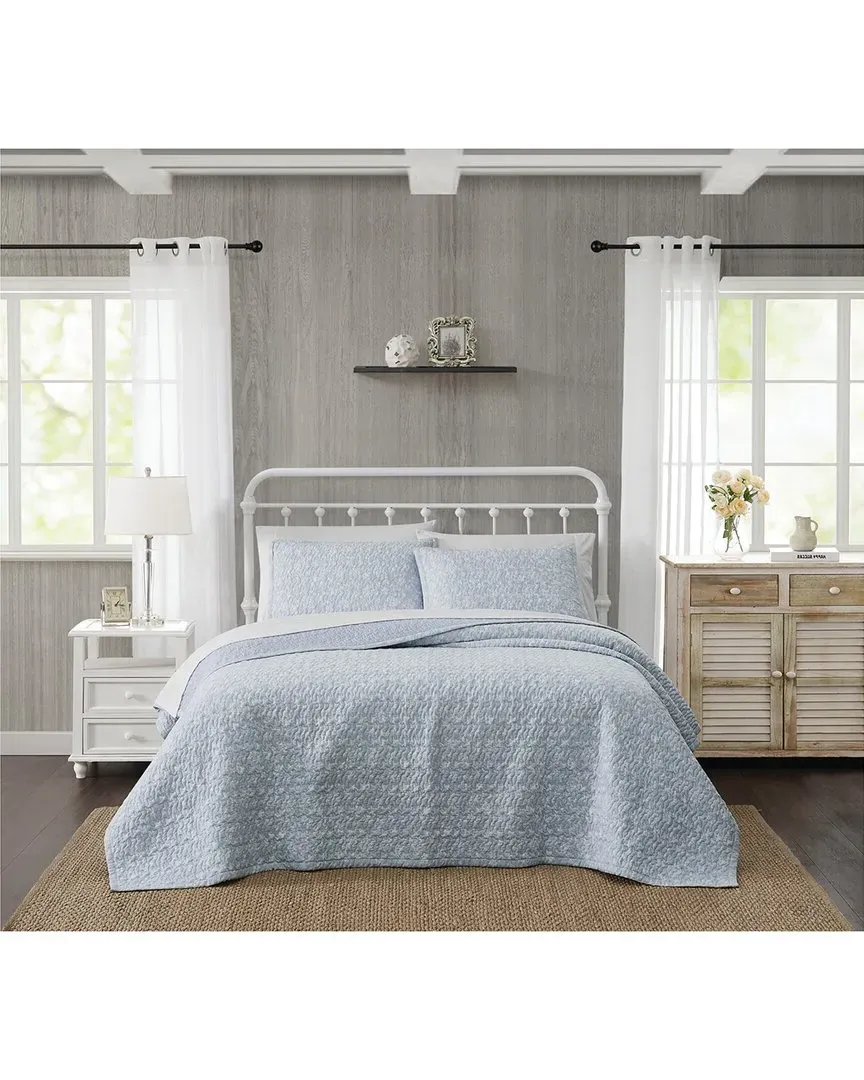 Majesty Quilt Set - Blue, Cotton