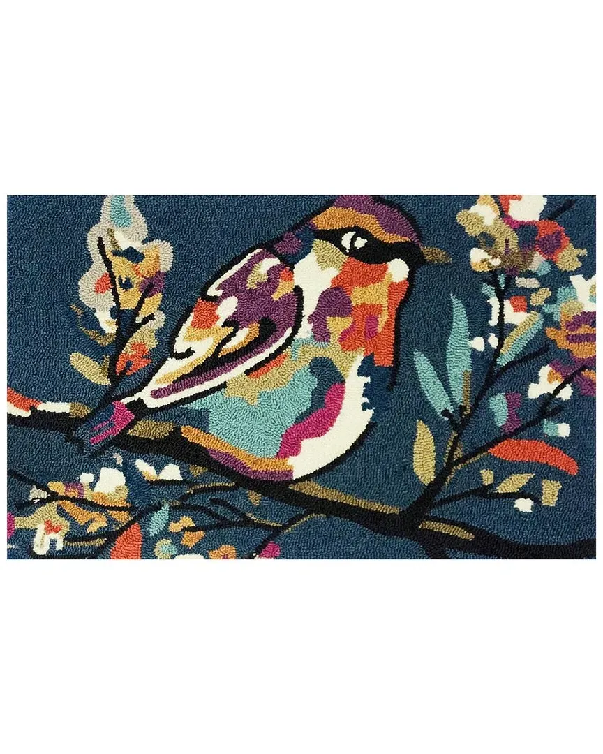 Autumn Watercolor Bird Indoor/Outdoor Doormat - Multi image
