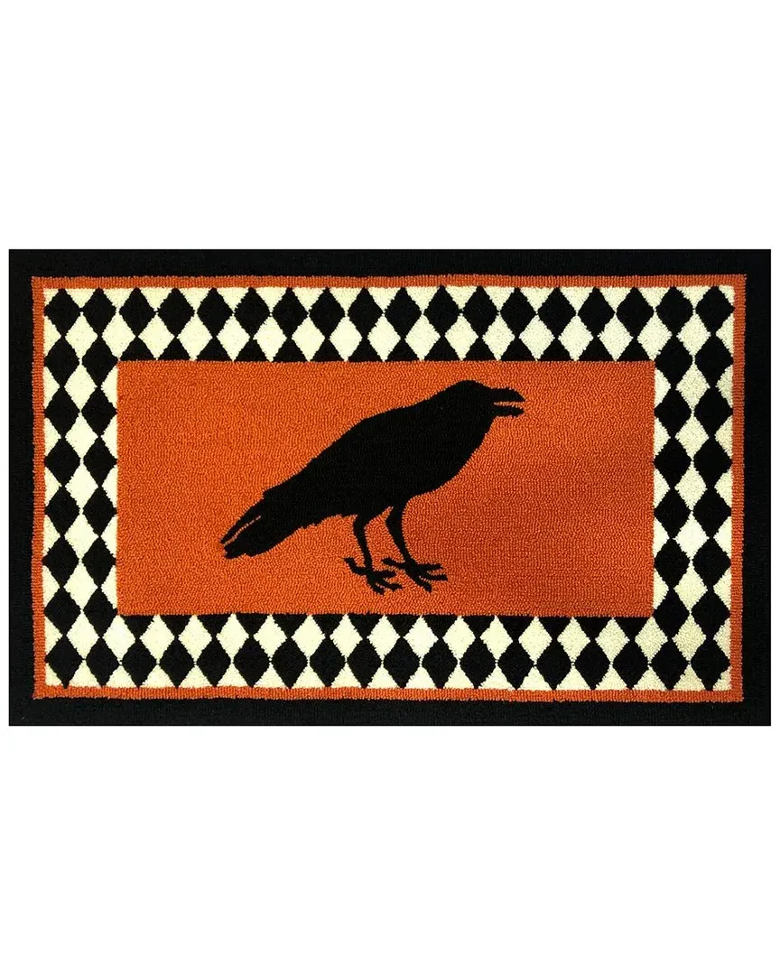 Harlequin Raven Doormat - Orange, UV Polyester