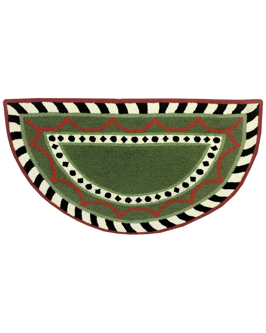 Harper 30x48in Doormat - Green, Poly-Acrylic