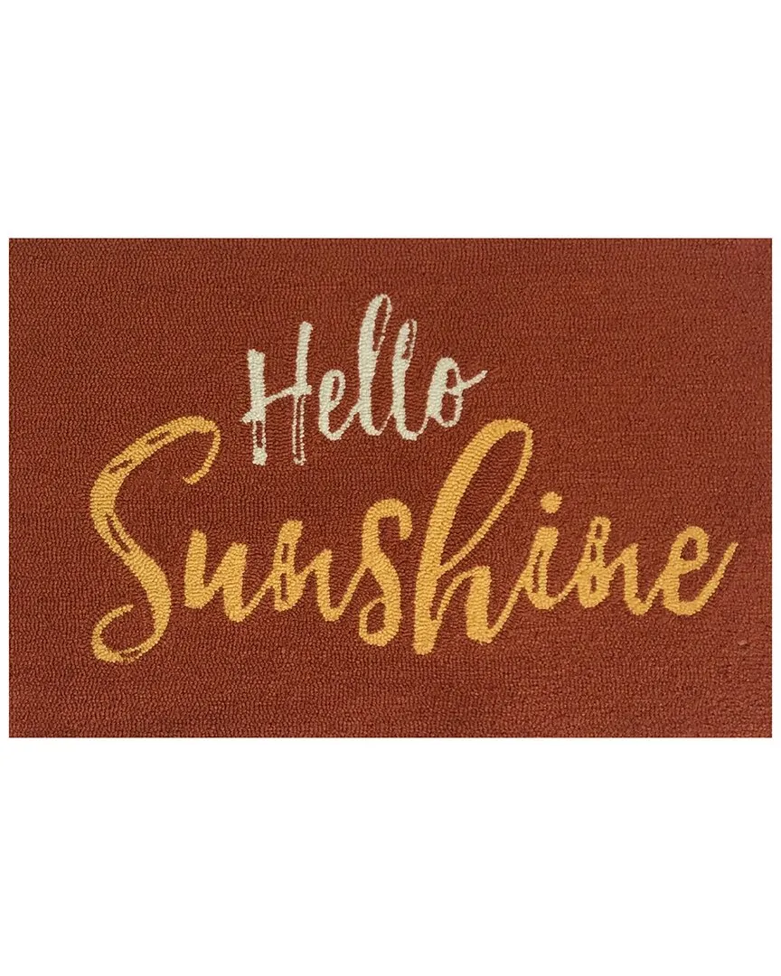 Hello Sunshine Doormat - Dark Citrus, UV Polyester image
