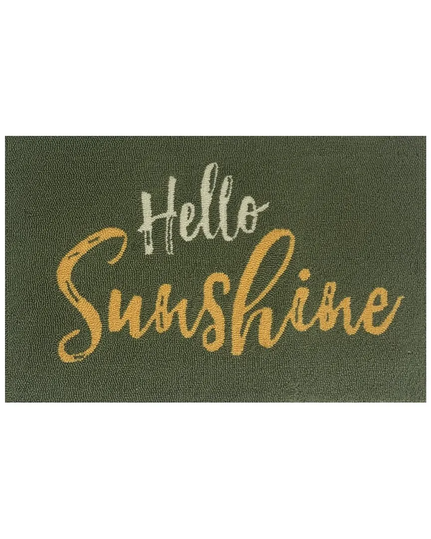 Hello Sunshine Doormat - Green, UV Polyester