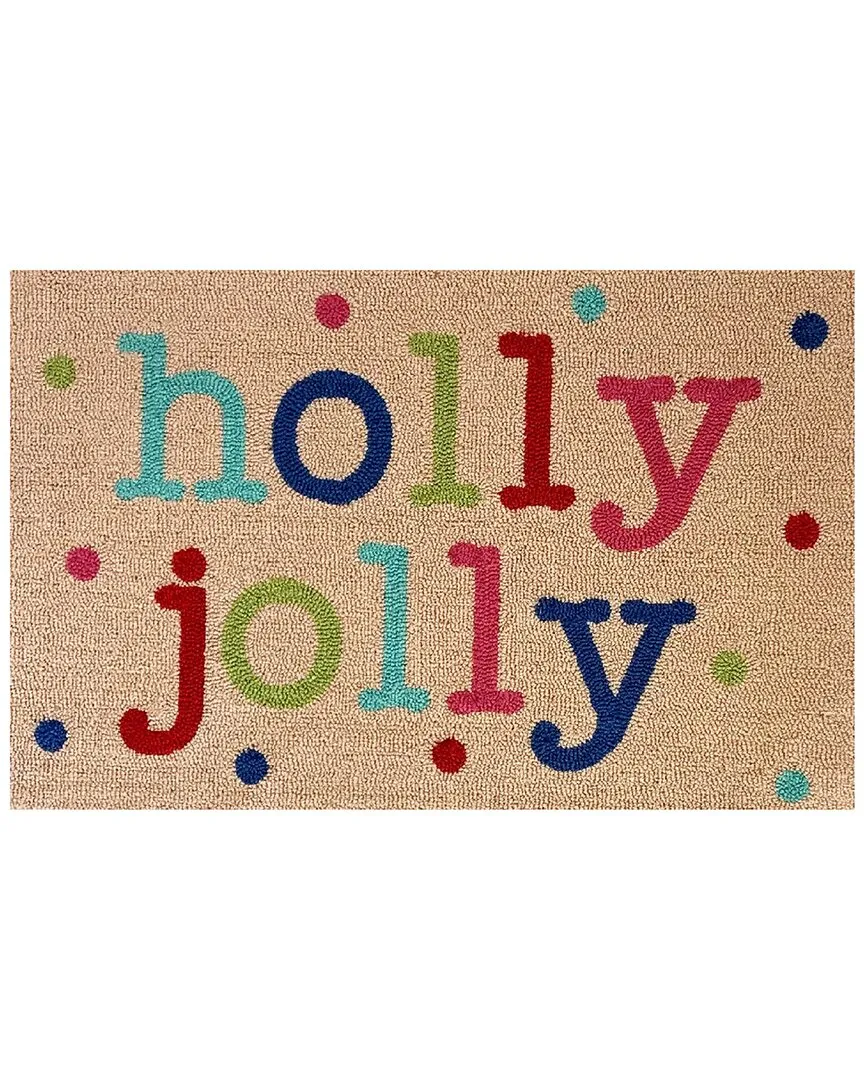 Holly Jolly Brights 24x36in Doormat - Multicolor