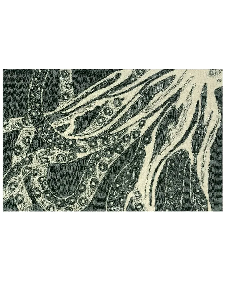 Juniper Octopus Indoor/Outdoor Doormat - Blue, Polyester