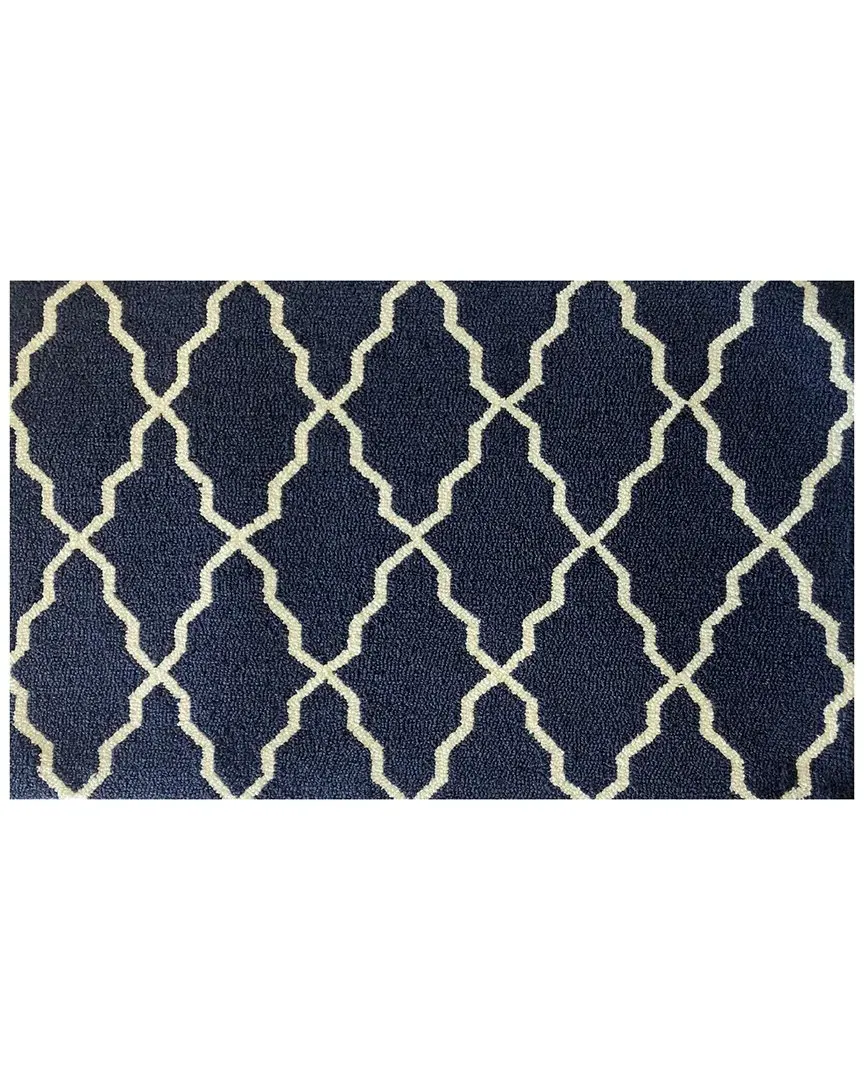 Link Lattice Doormat - Blue, Polyester image