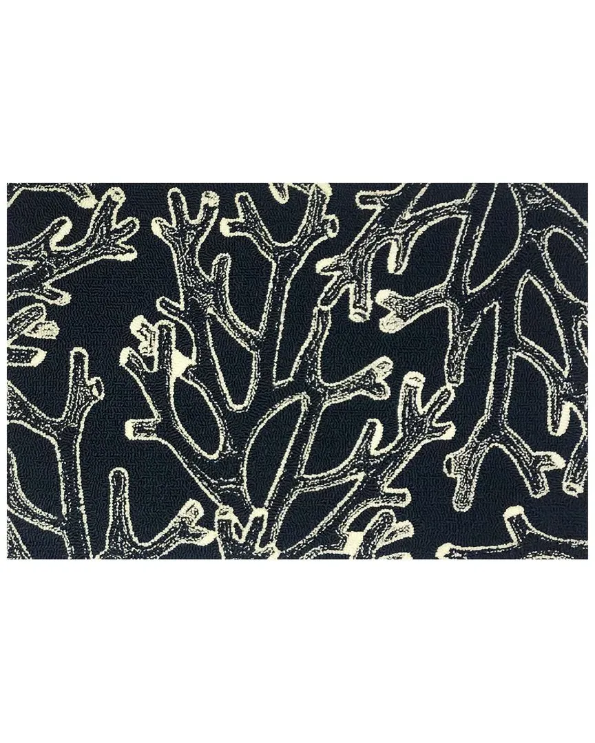 Outline Indoor/Outdoor Doormat - Blue, Polyester