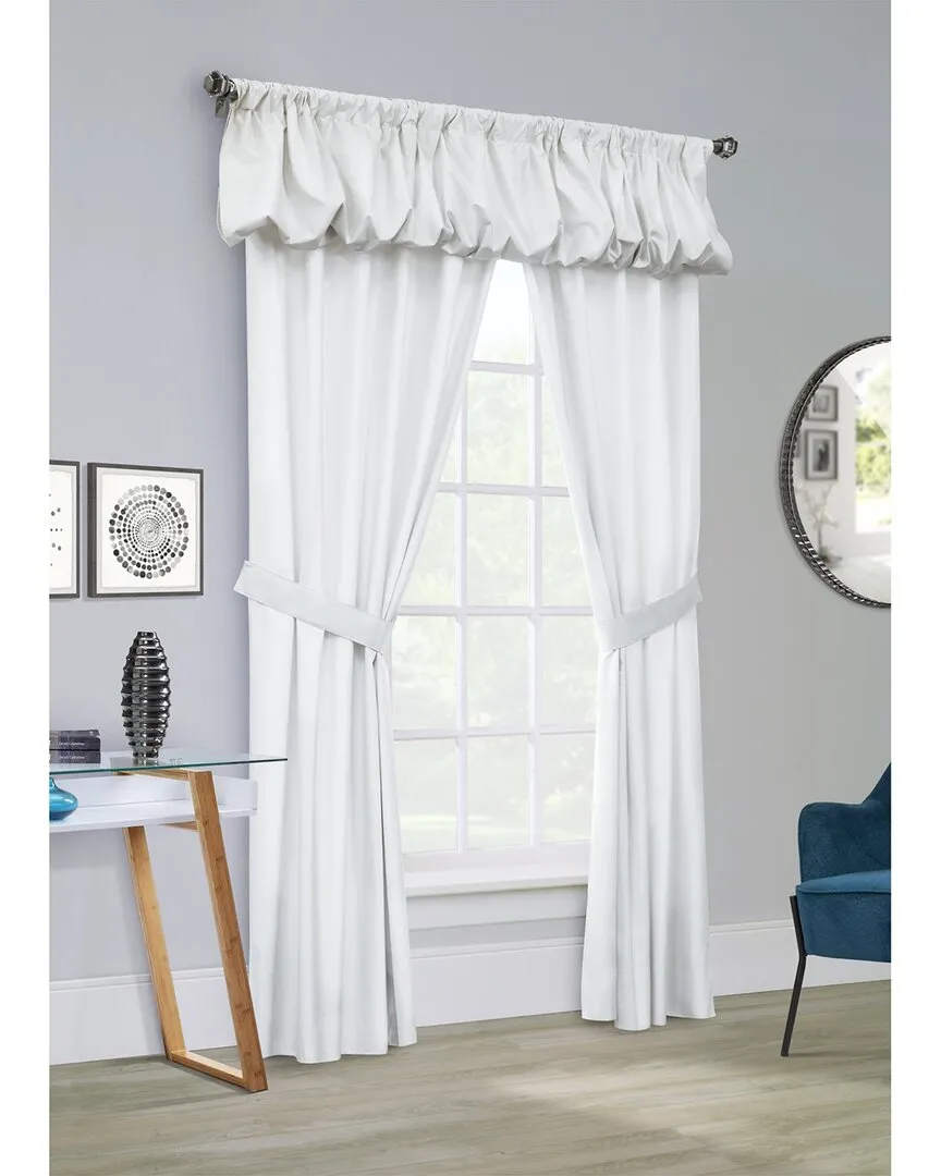 Prescott Insulated 5-Piece Curtain Panel Set - Burgundy image