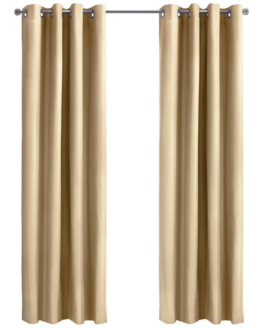 Alpine Blackout Grommet Curtain Panel - Taupe, Polyester