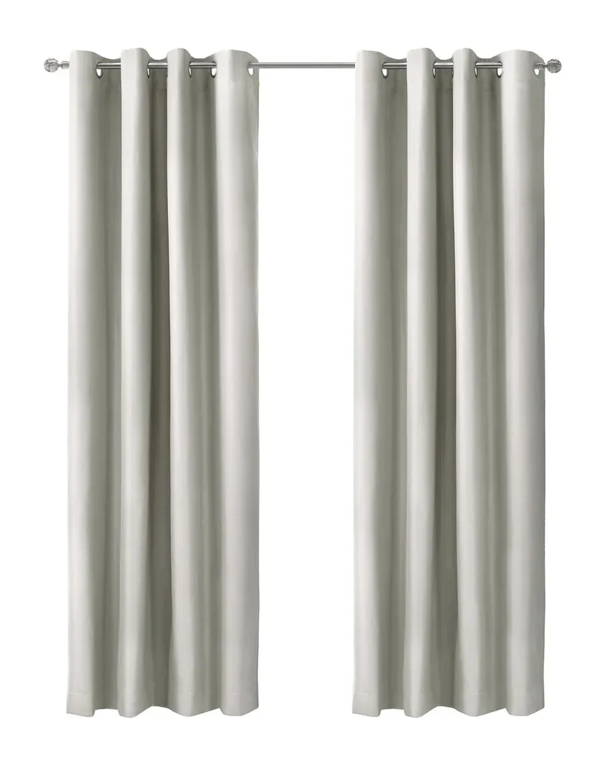 Alpine Blackout Grommet Curtain Panel - White, Polyester