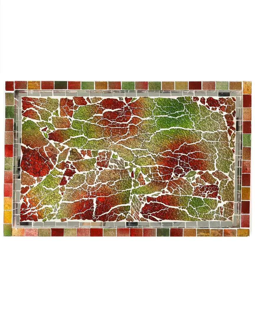 Decorative Accent Tray - Multi, Glass Mosaic