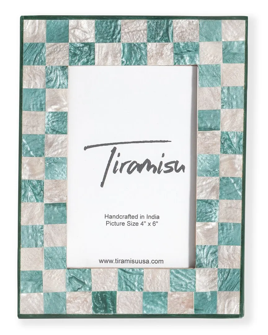 Handcrafted Resin Photo Frame - Blue image