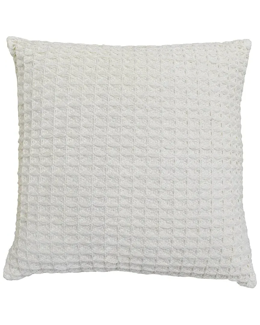 Handwoven Cotton Polyfilled Cushion - Cream