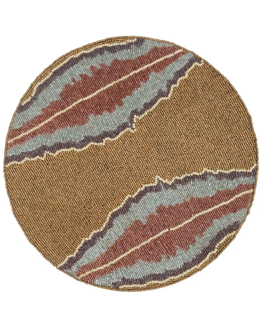 Lagon Beaded Placemat - Brown image
