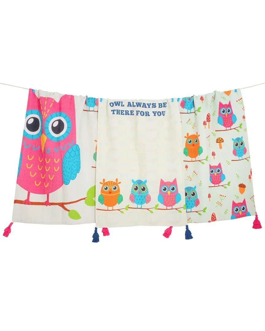 Owl Always Be There Kitchen Towel Set - Multi-Color, Cotton image
