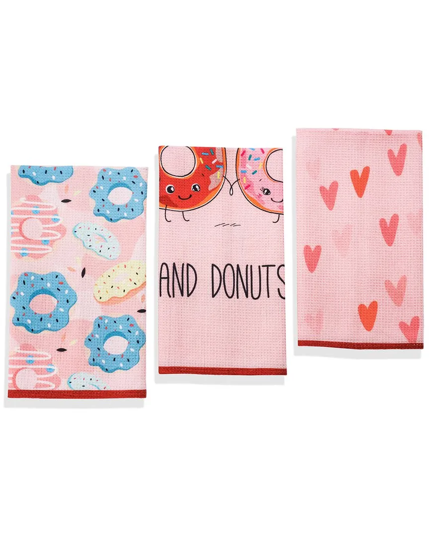 Perfect Pair Donut Kitchen Towel Set - Pink image