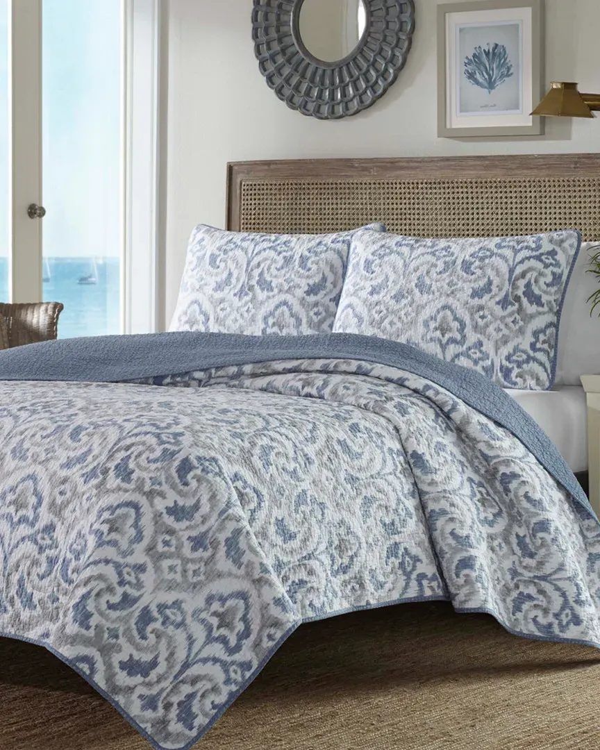 Cape Verde Quilt Set - Smoke, Cotton image