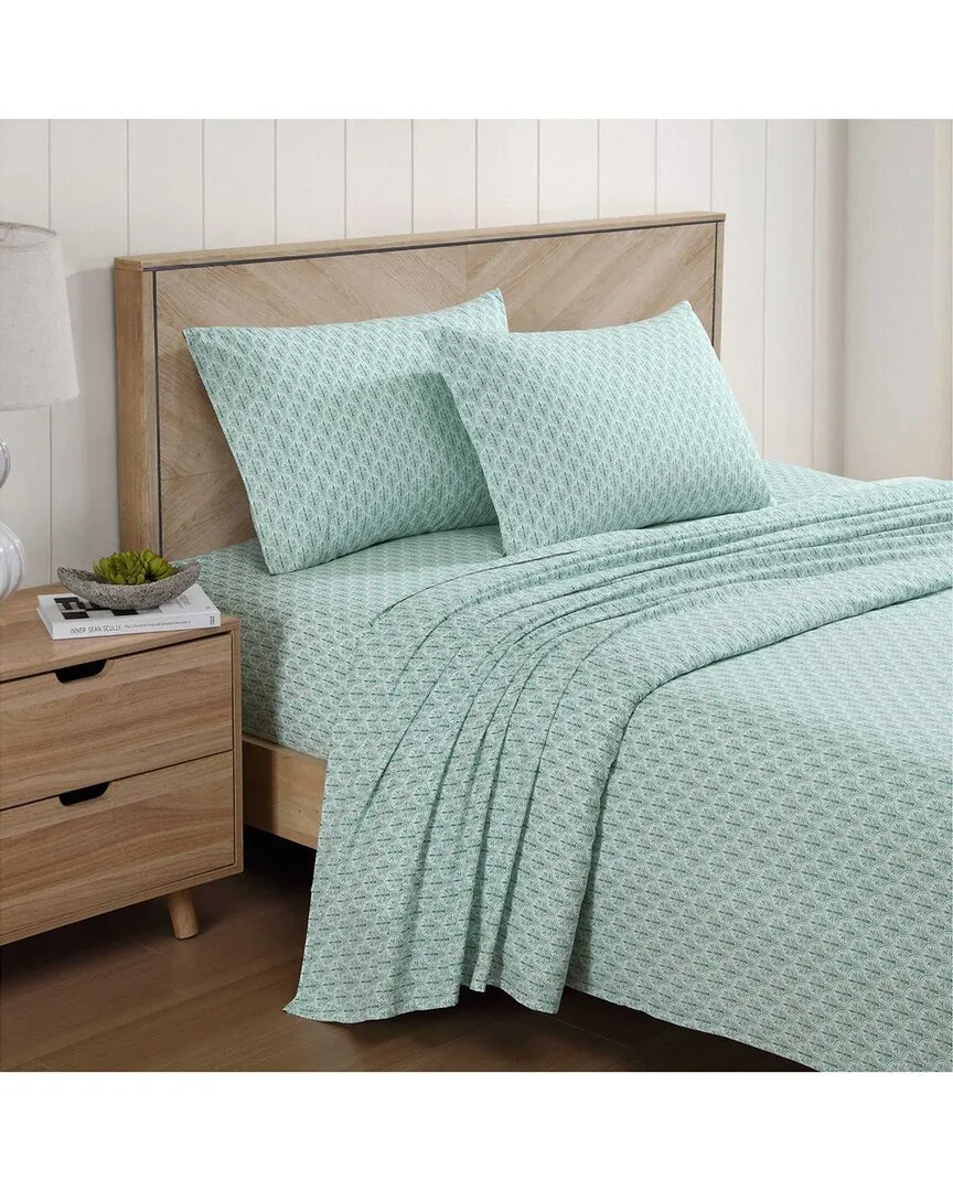Coastal Batik Percale Sheet Set - Spring Green