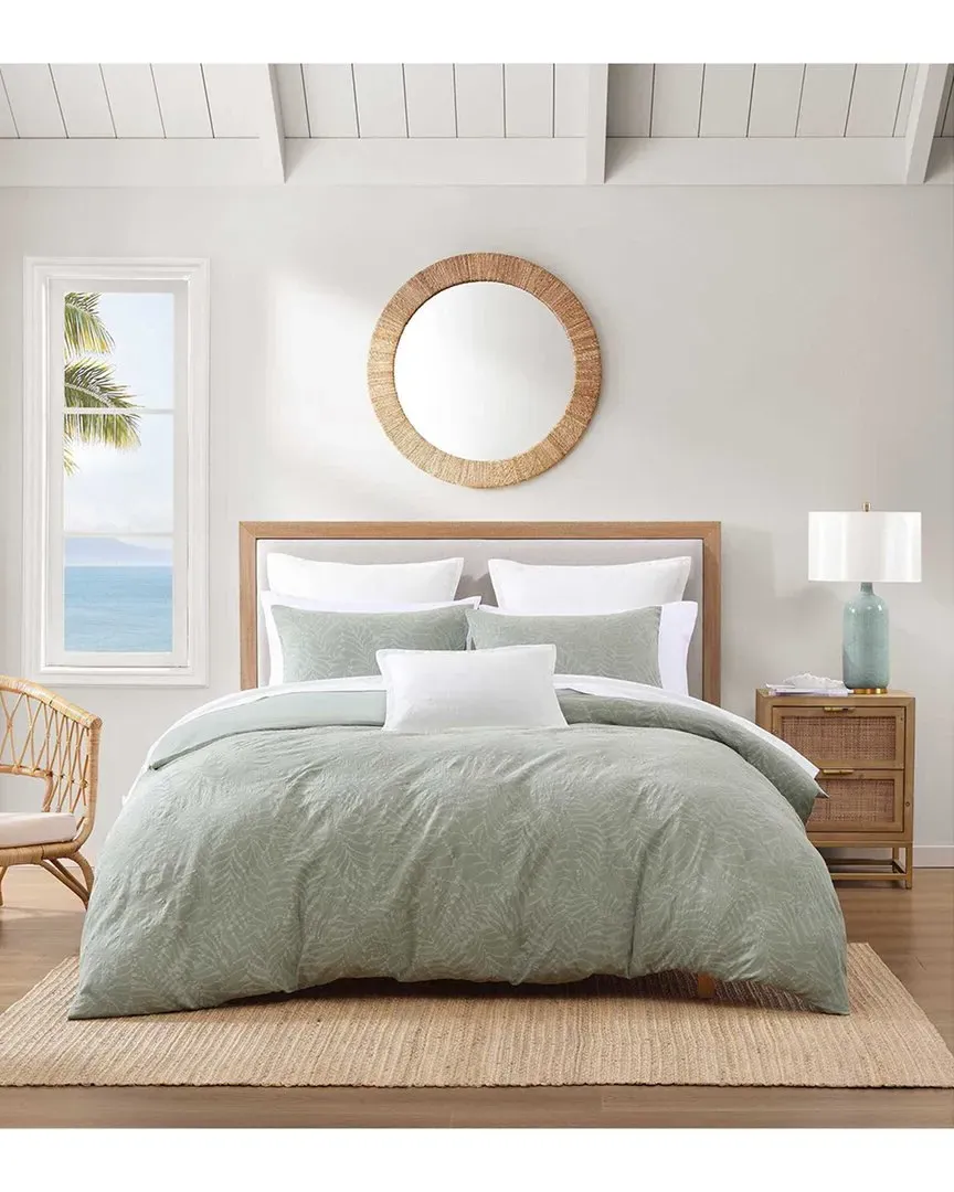 Harbor Palm Comforter Set - Green, Cotton image