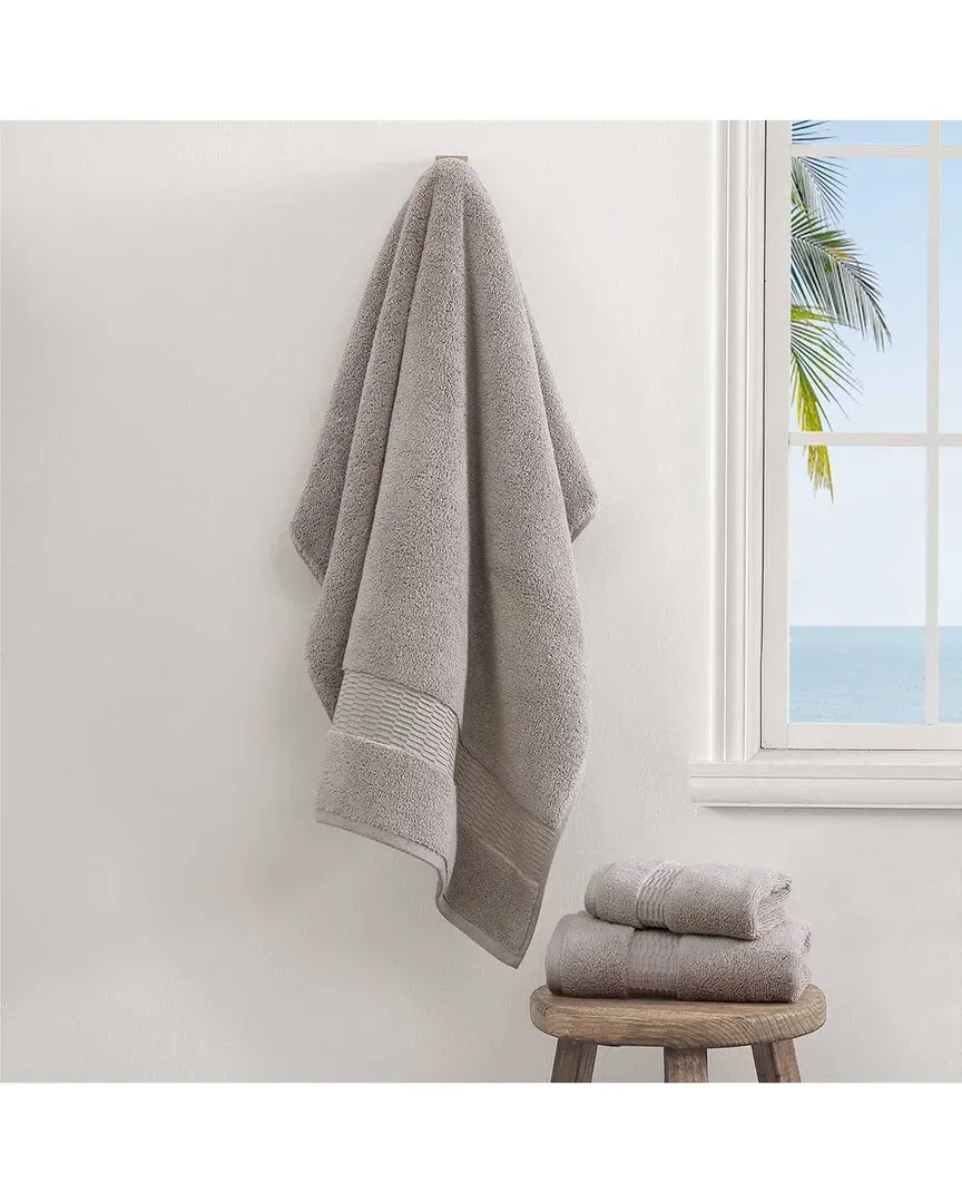 Long Branch 3-Piece Towel Set - Pelican Grey, Cotton Terry