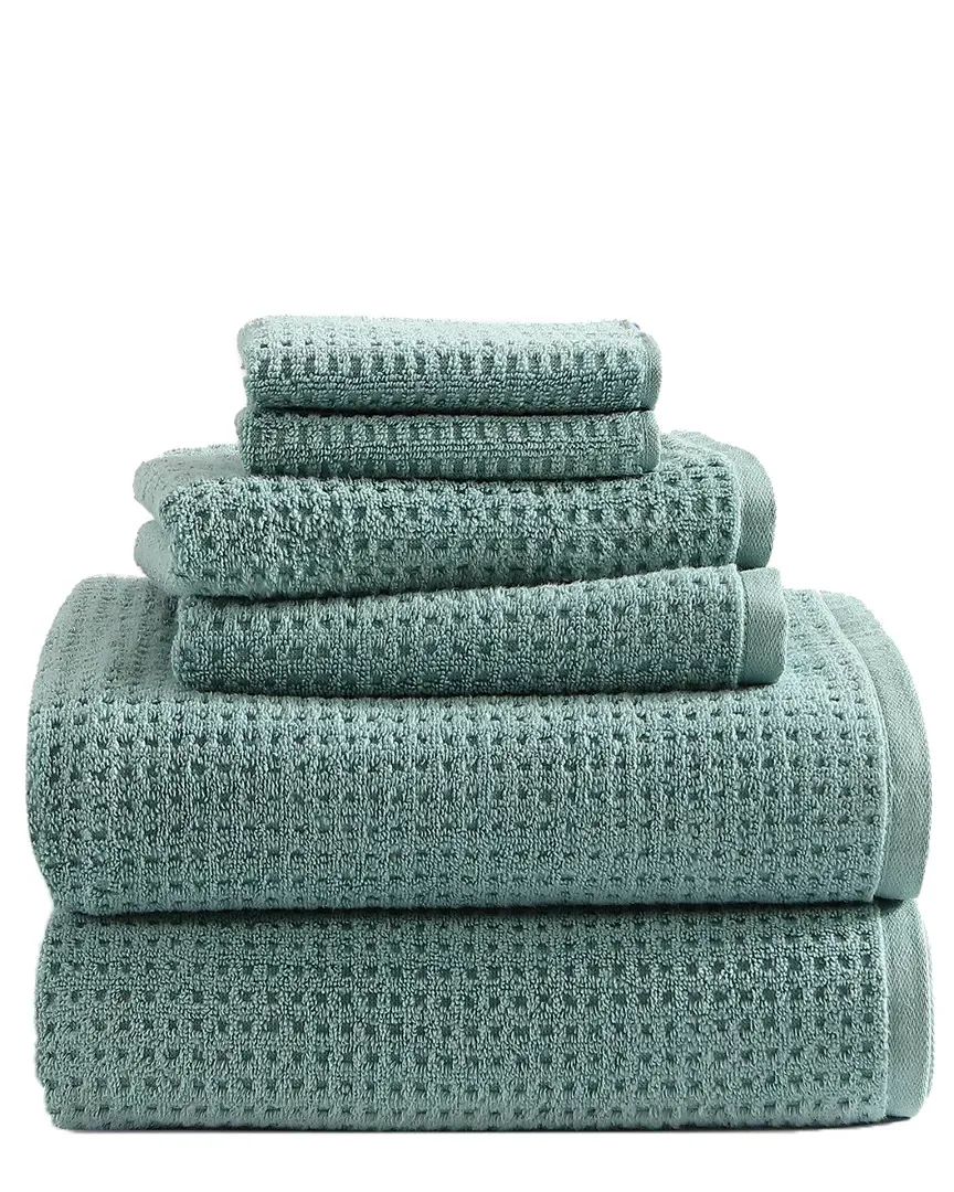 Northern Pacific 6PC Towel Set - Blue, Cotton image