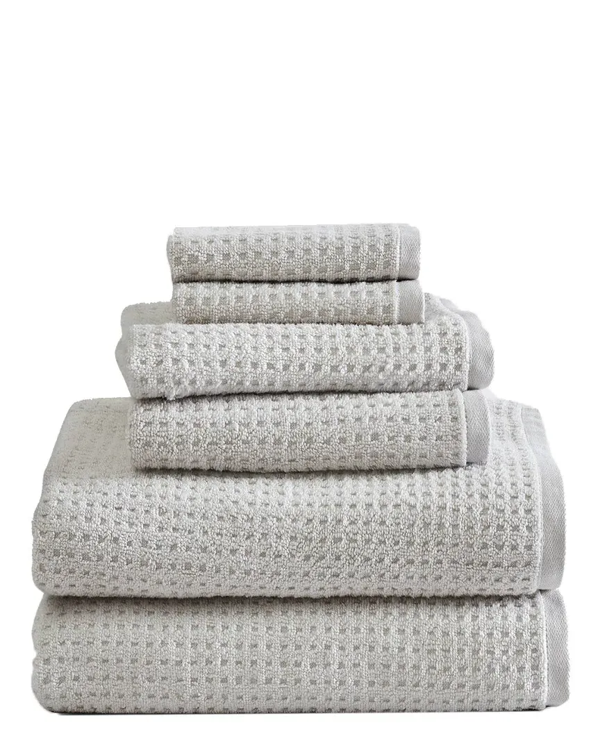 Northern Pacific 6PC Towel Set - Grey, Cotton