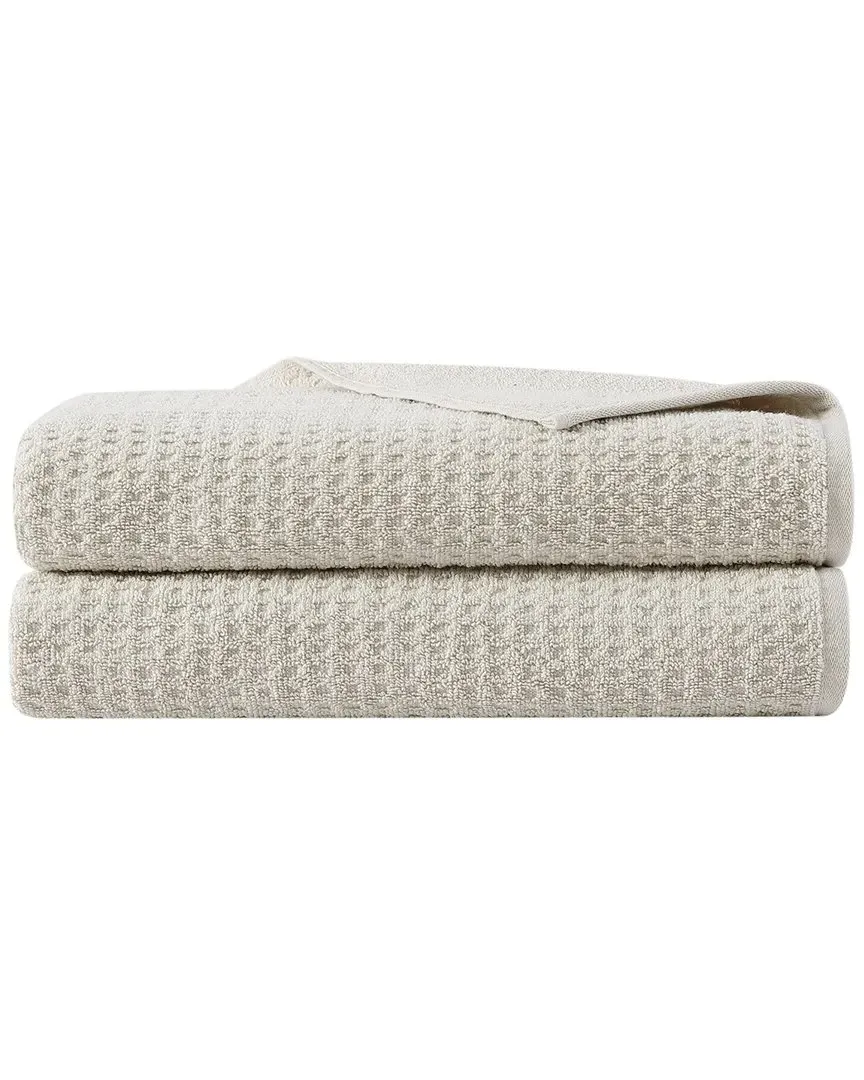 Northern Pacific Set of 2 Bath Towels - Beige, Cotton image