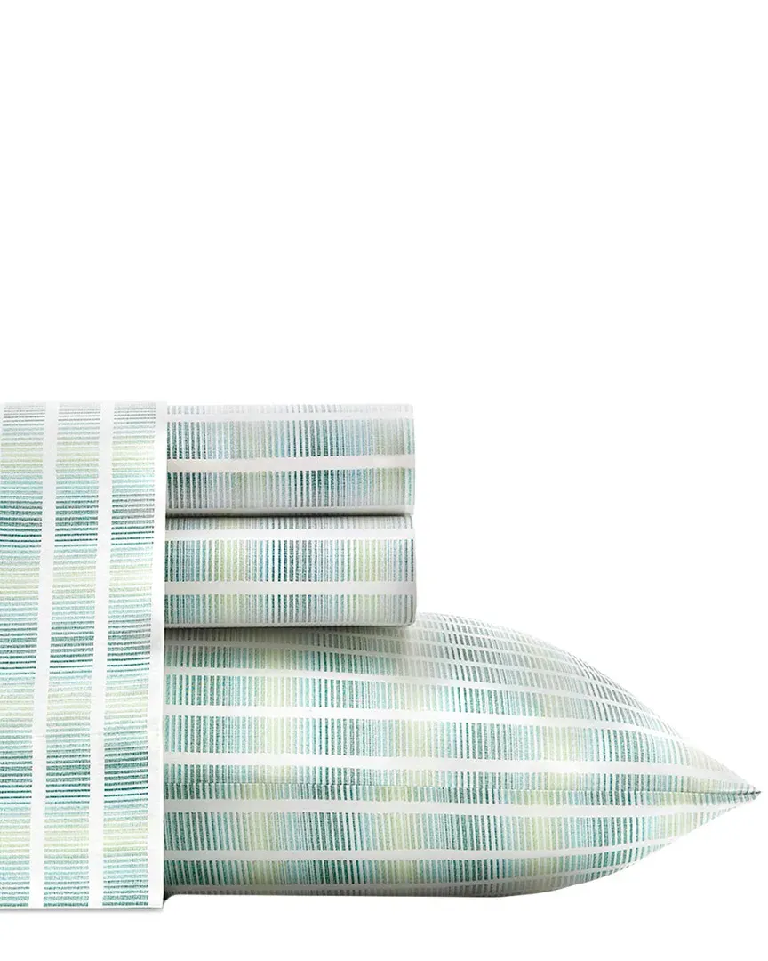 Off The Grid Sheet Set - Castaway Green, Cotton image