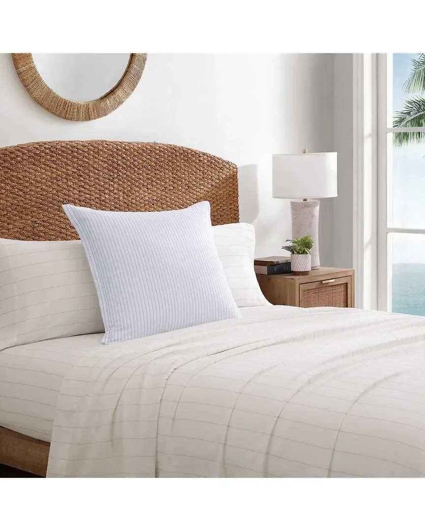 Orchid Bay Stripe European Sham - Blue, Cotton