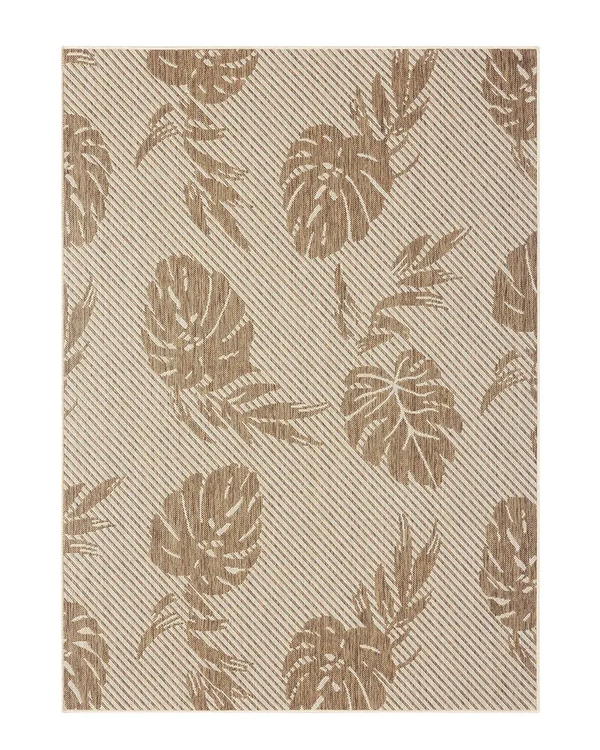 Palm Coastal Indoor/Outdoor Rug - Beige, Polypropylene