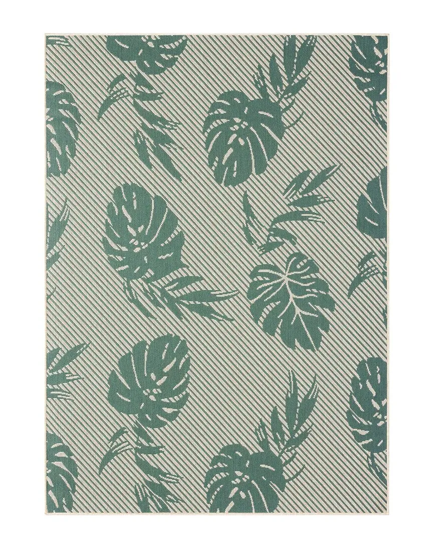Palm Coastal Indoor/Outdoor Rug - Green, Polypropylene image