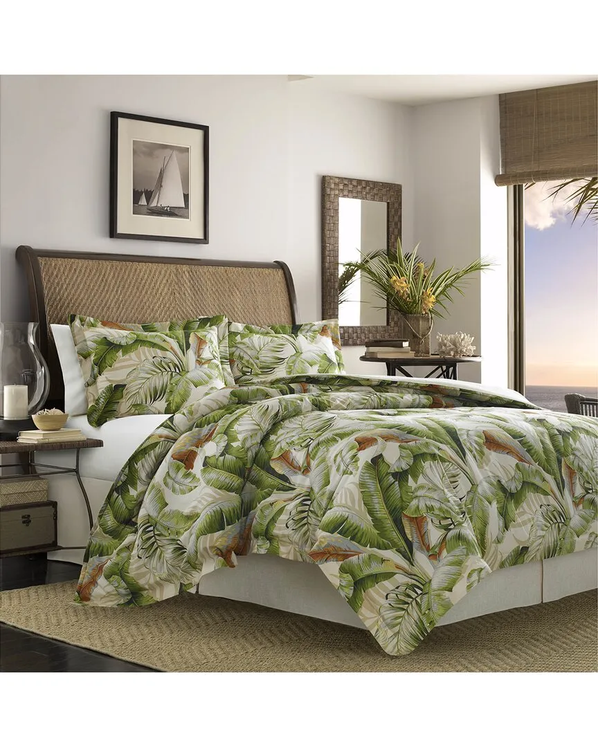 Palmiers 4-Piece Comforter Set - Green, Cotton