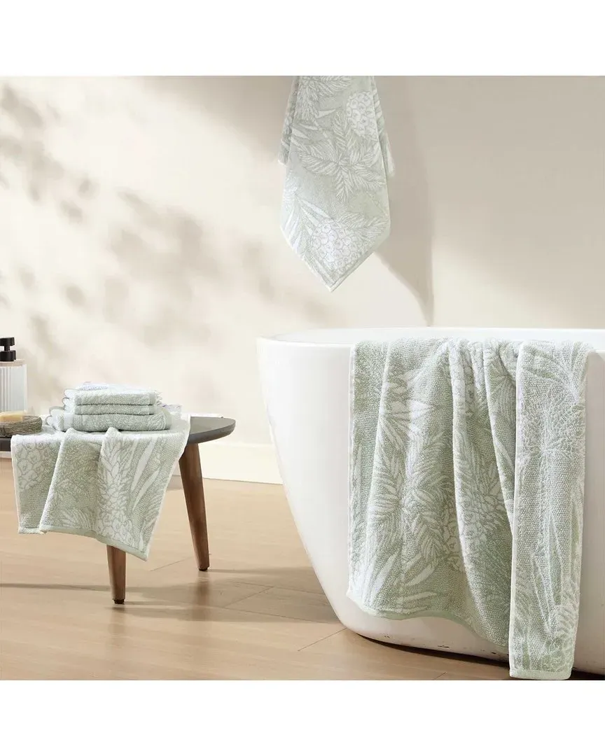 Pineapple Venture 6pc Towel Set - Green, Cotton