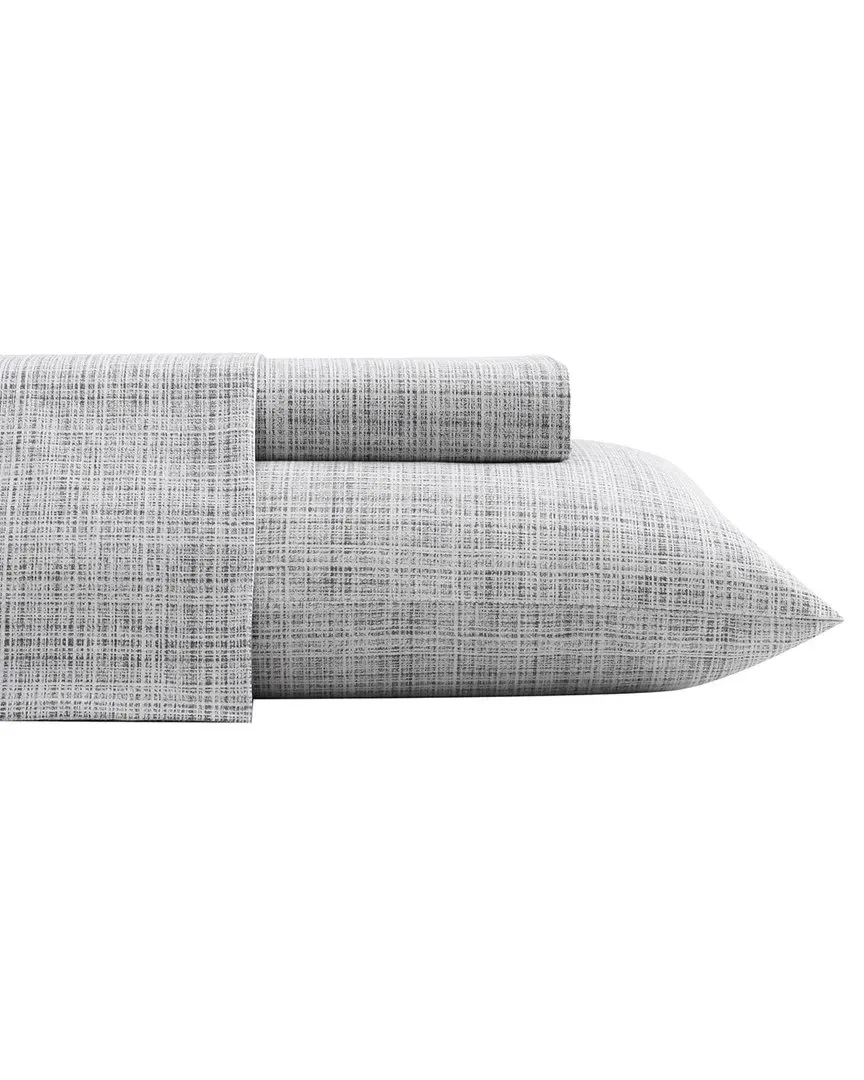 Raffia Percale Sheet Set - Grey, Cotton image