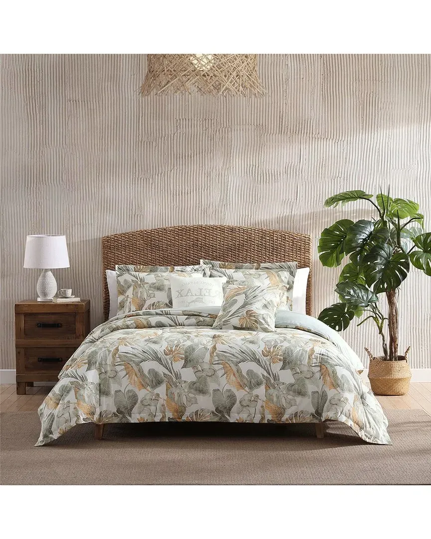 Raw Coast Duvet Cover Set - Green, Cotton image