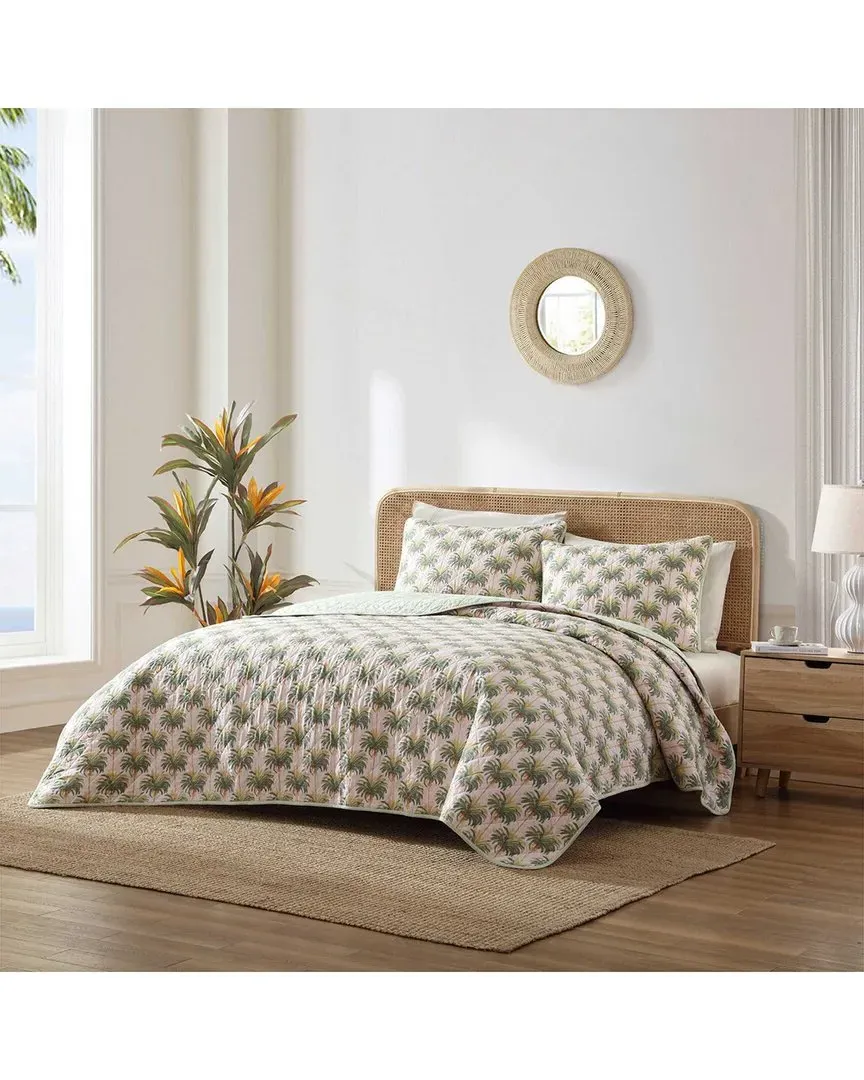 Santiago Reversible Quilt Set - Pink, Cotton