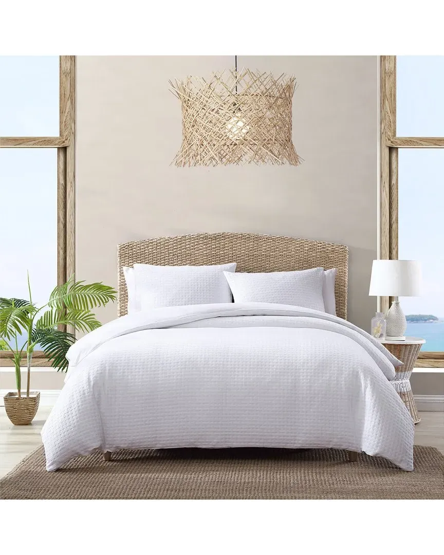 Solid Cotton Comforter Bedding Set - White