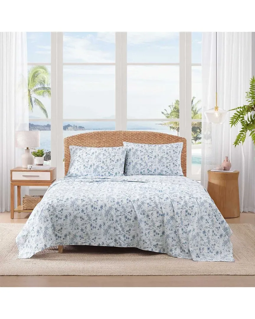 Surfside Cotton Percale Sheet Set - Blue image