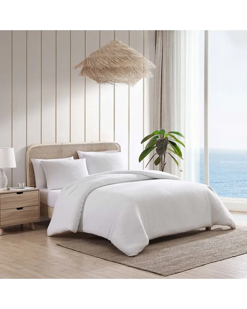 Wicker Duvet Cover Set - White image