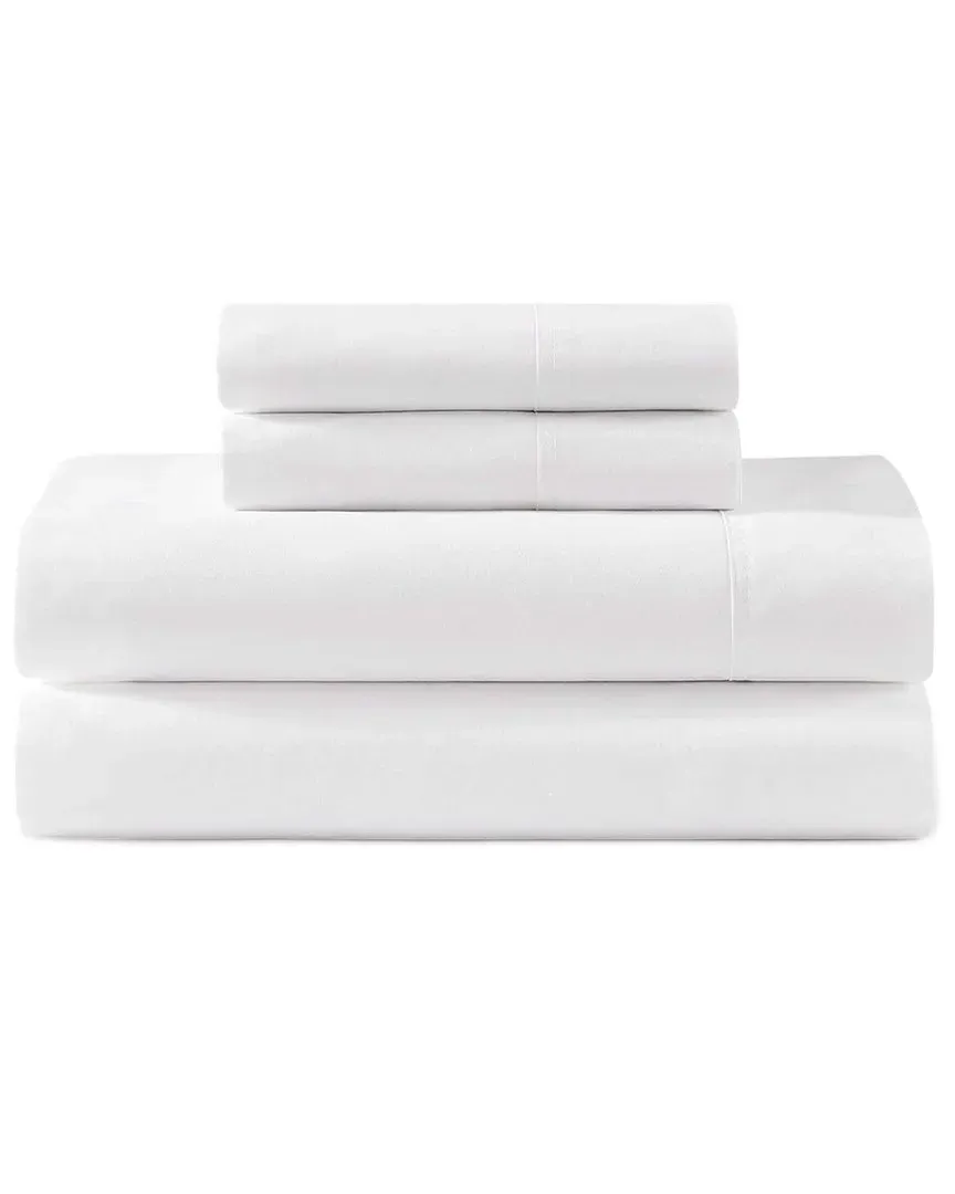 200 Thread Count Cotton Percale Sheet Set - White