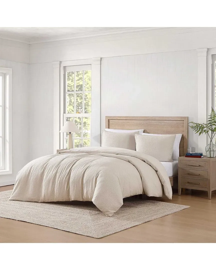 Monogram Matelassé Comforter Bedding Set - Khaki, Cotton