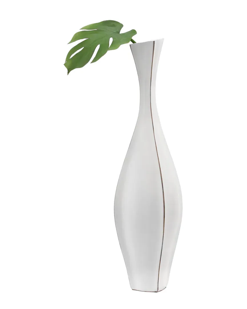 Whimsical Gourd Extra Tall Vase - White, Resin image