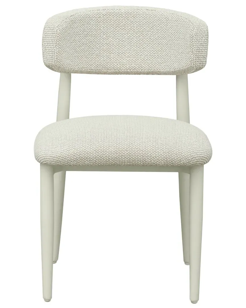 Annika Textured Outdoor Dining Side Chair - Cream