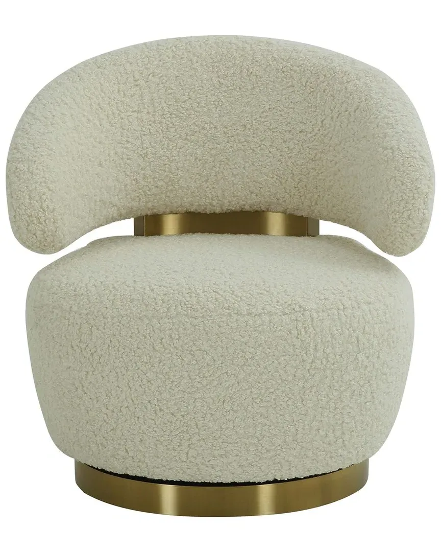 Austin Faux Shearling Chair - Beige image