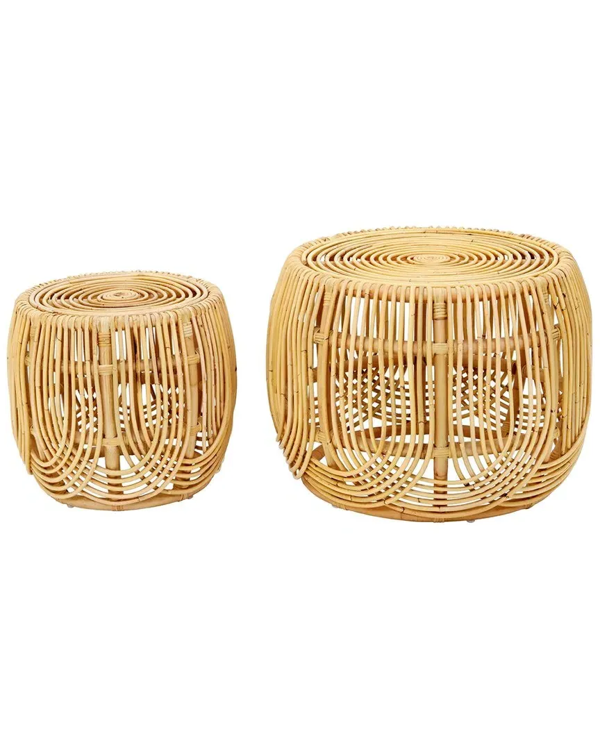 Azrina Rattan Nesting Tables - Natural image